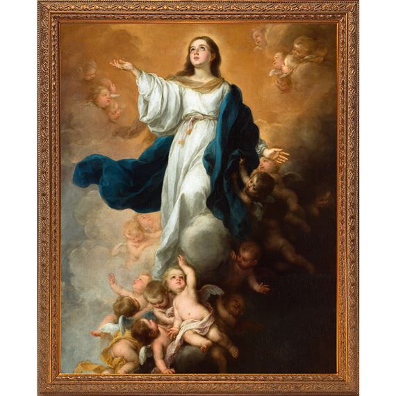 THE ASSUMPTION OF THE VIRGIN - MURILLO - 18¼"  x 22¼"